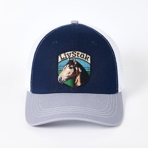 LIVSTAK TRUCKER HAT, HORSE DESIGN, ADJUSTABLE SNAPBACK, FASHION CAP, C2LVK01 - Picture 3 of 9